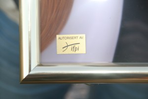 IFPI-sertifisering for gullplate
